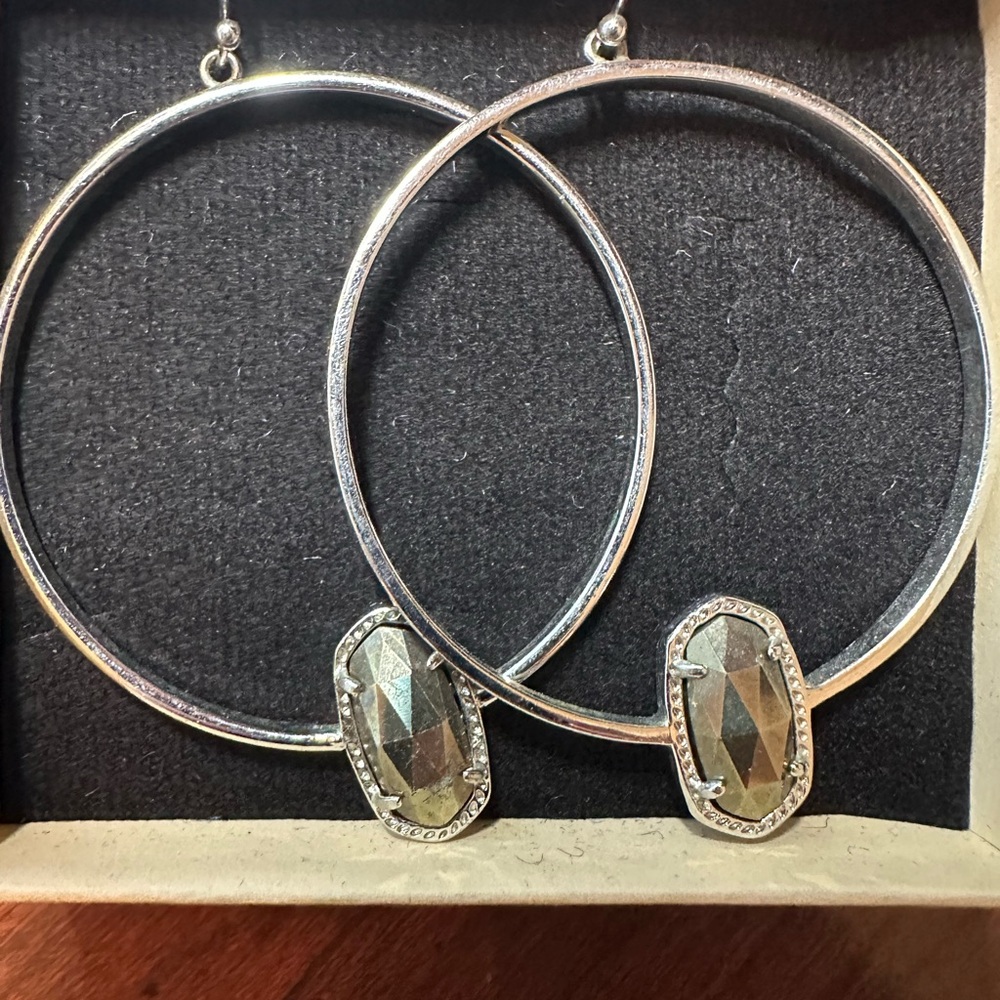 Kendra Scott silver earrings
